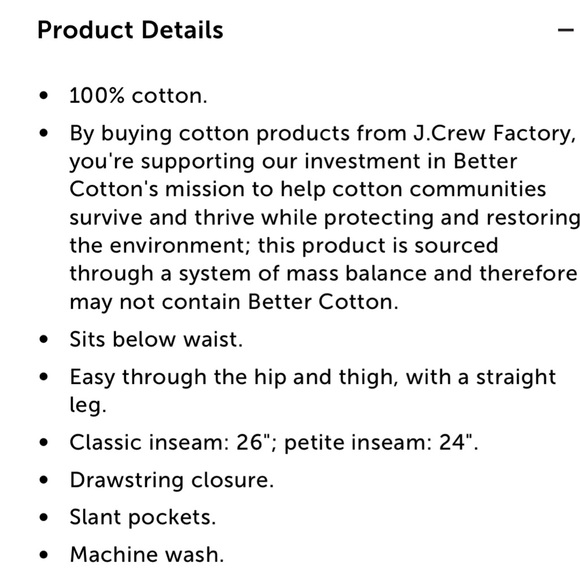 J Crew Chambray drawstring pant - Picture 5 of 7